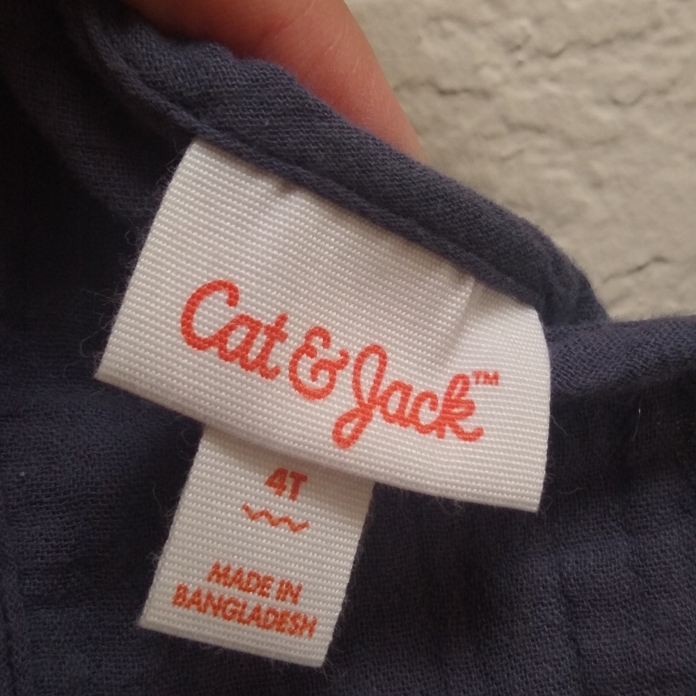 Cat & Jack Girls Sleeveless Gauze Dress 4t - Picture 4 of 4